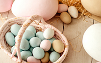 eggs and baskets